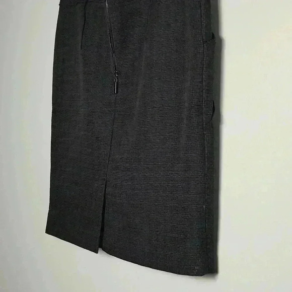 MARIO SERRANI Italy Classic Black Knit Lined Skirt w/ Pockets and Zipper Size 8 - Picture 10 of 14
